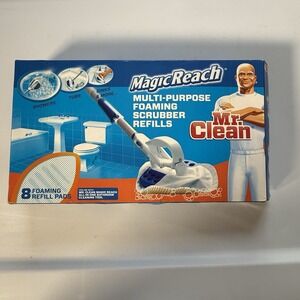 Mr. Clean Magic Reach Foaming Scrubber Refill 8 Foaming Pads